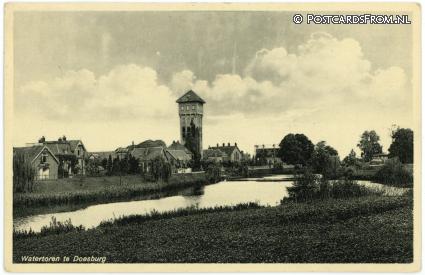 ansichtkaart: Doesburg, Watertoren