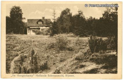 ansichtkaart: Rijssen, De Hoogenkamp. Hollands Schwarzwald