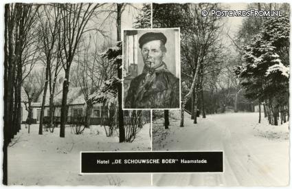 ansichtkaart: Burgh-Haamstede, Haamstede. Hotel 'De Schouwsche Boer'