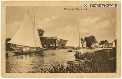 Warmond, Zeilen te Warmond ansichtkaart: Warmond, Zeilen te Warmond