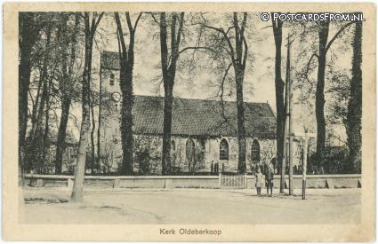 ansichtkaart: Oldeberkoop, Kerk