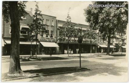 Beverwijk, Breestraat ansichtkaart: Beverwijk, Breestraat