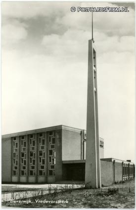 ansichtkaart: Beverwijk, Vredevorstkerk