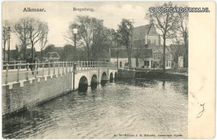 ansichtkaart: Alkmaar, Bergerbrug