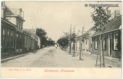 ansichtkaart: Nieuwveen, Kerkstraat