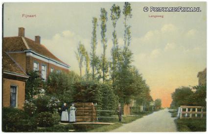 ansichtkaart: Fijnaart, Langeweg