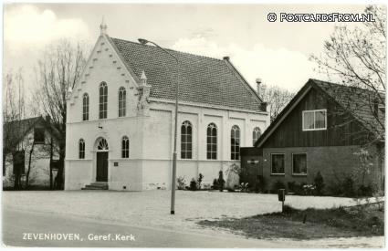 ansichtkaart: Zevenhoven, Geref. Kerk