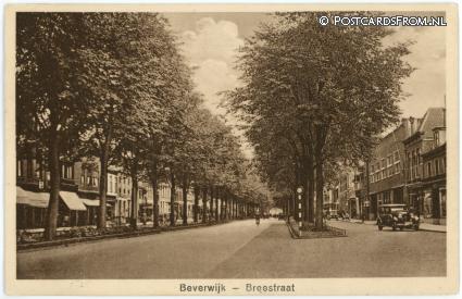 Beverwijk, Breestraat ansichtkaart: Beverwijk, Breestraat