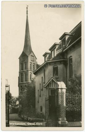ansichtkaart: Werkendam, Geref. Kerk