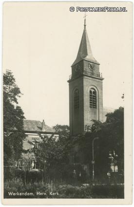 Werkendam, Herv. Kerk ansichtkaart: Werkendam, Herv. Kerk