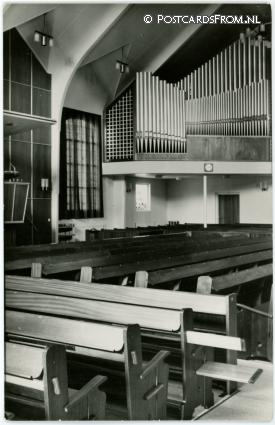 ansichtkaart: Werkendam, Orgel. Geref. Gemeente