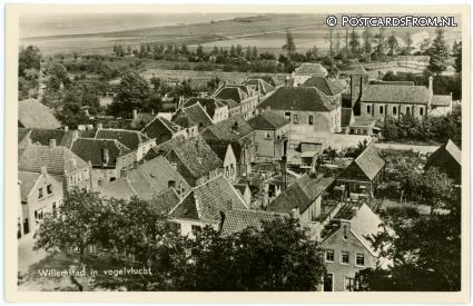 ansichtkaart: Willemstad, In Vogelvlucht
