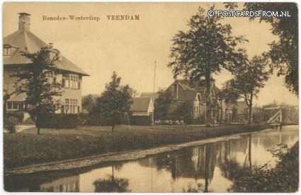 ansichtkaart: Veendam, Beneden-Westerdiep