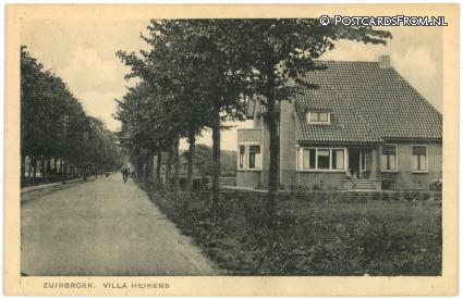ansichtkaart: Zuidbroek, Villa Heikens