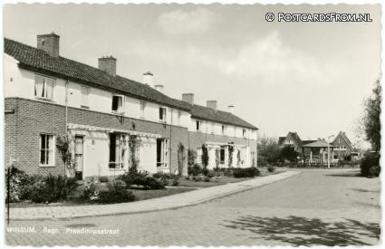 Winsum GN, Regn. Preadiniusstraat ansichtkaart: Winsum GN, Regn. Preadiniusstraat