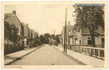 ansichtkaart: Veendam, Torendwarsstraat