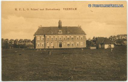 ansichtkaart: Veendam, M.U.L.O.