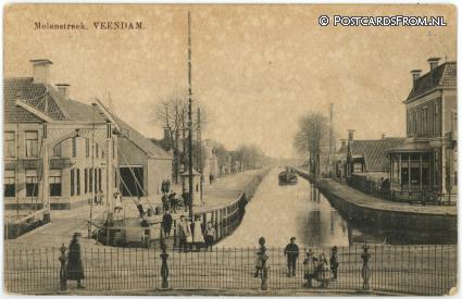 ansichtkaart: Veendam, Molenstreek