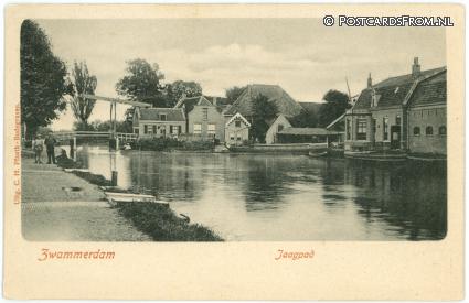 ansichtkaart: Zwammerdam, Jaagpad