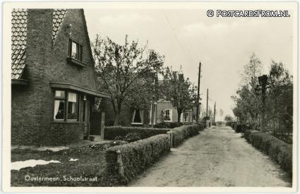 Oostermeer, Schoolstraat ansichtkaart: Oostermeer, Schoolstraat