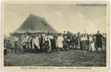 ansichtkaart: Oudemirdum, Kamp Elbergen. Jazz Band