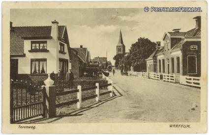 ansichtkaart: Warffum, Torenweg
