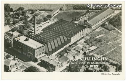 ansichtkaart: Heeze, Vullinghs band-, veter- en elastiekfabriek