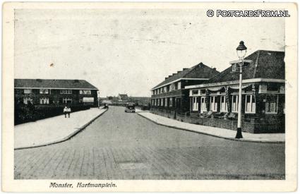 Monster, Hartmanplein. Theeschenkerij ansichtkaart: Monster, Hartmanplein. Theeschenkerij