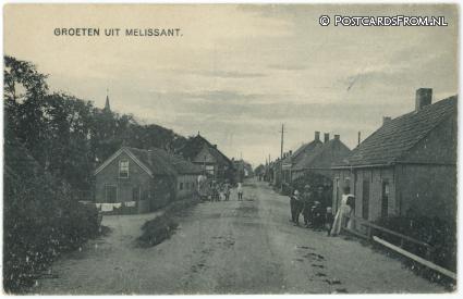 ansichtkaart: Melissant, Groeten uit