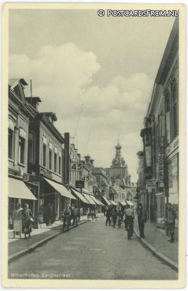 Winschoten, Langestraat ansichtkaart: Winschoten, Langestraat