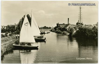 ansichtkaart: Langweer, Haven