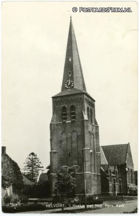 Helvoirt, 't Hoekje met Ned. Herv. Kerk ansichtkaart: Helvoirt, 't Hoekje met Ned. Herv. Kerk