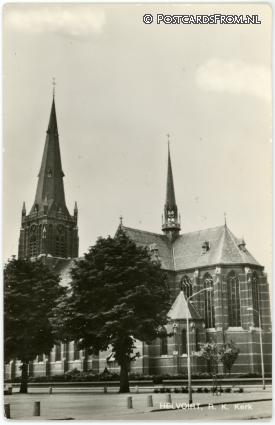 ansichtkaart: Helvoirt, R.K. Kerk