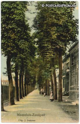 Maassluis, Zandpad ansichtkaart: Maassluis, Zandpad