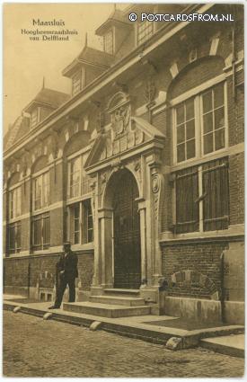 Maassluis, Hoogheemraadshuis van Delftland ansichtkaart: Maassluis, Hoogheemraadshuis van Delftland