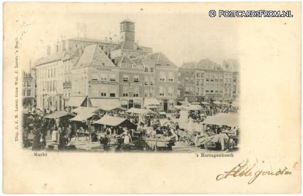 ansichtkaart: 's-Hertogenbosch, Markt