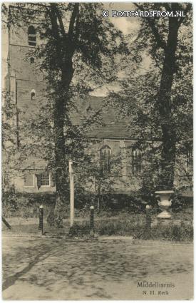 Middelharnis, N.H. Kerk ansichtkaart: Middelharnis, N.H. Kerk