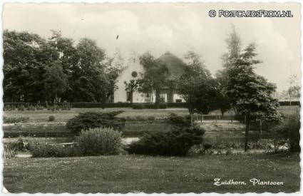Zuidhorn, Plantsoen ansichtkaart: Zuidhorn, Plantsoen