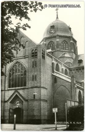 ansichtkaart: Hoogeloon, R.K. Kerk