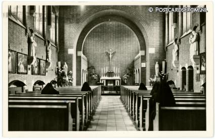 ansichtkaart: Hoogerheide, St. Philomena Klooster. Interieur Kapel