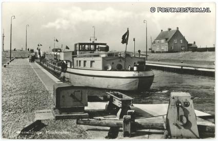 Wemeldinge, Middensluis ansichtkaart: Wemeldinge, Middensluis