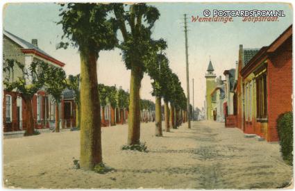 Wemeldinge, Dorpstraat ansichtkaart: Wemeldinge, Dorpstraat