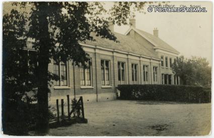 ansichtkaart: Wemeldinge, Chr. School