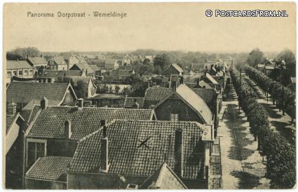 ansichtkaart: Wemeldinge, Panorama Dorpstraat