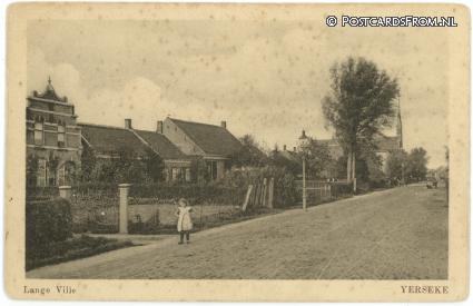 ansichtkaart: Yerseke, Lange Ville