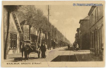 Waalwijk, Groote Straat ansichtkaart: Waalwijk, Groote Straat