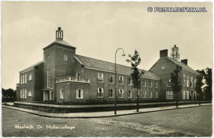 Waalwijk, Dr. Mollercollege ansichtkaart: Waalwijk, Dr. Mollercollege