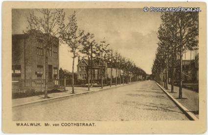 Waalwijk, Mr. van Coothstraat ansichtkaart: Waalwijk, Mr. van Coothstraat