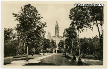 ansichtkaart: Sint Willebrord, Processiepark