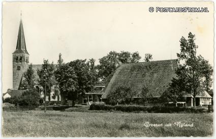 ansichtkaart: Nijland, Groeten uit